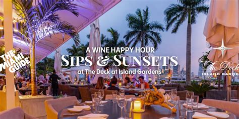 Sunsets and Sips Happy Hour .